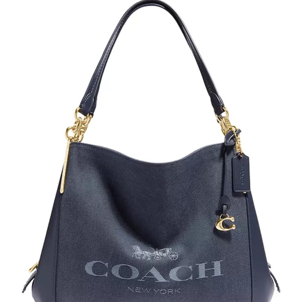 Coach Navy Blue Shoulder Bag